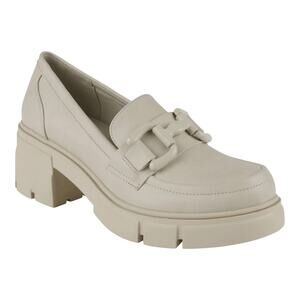 GC Shoes Women's Caesar Lug Sole Platform Loafers Off White Size 8 1/2